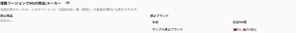 複数リージョン共通ルール